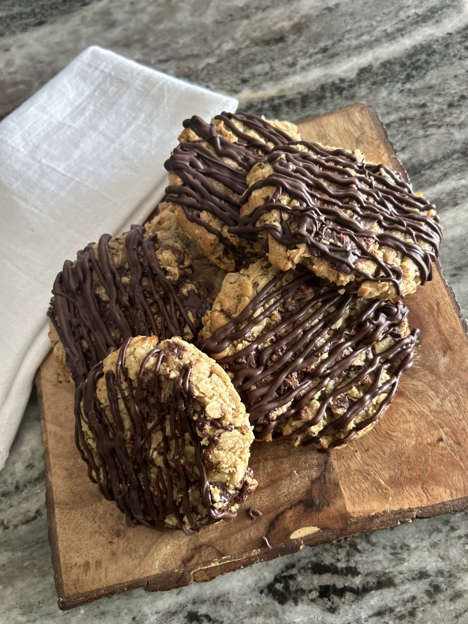 Brown Butter Oatmeal Cookies with Dark Chocolate