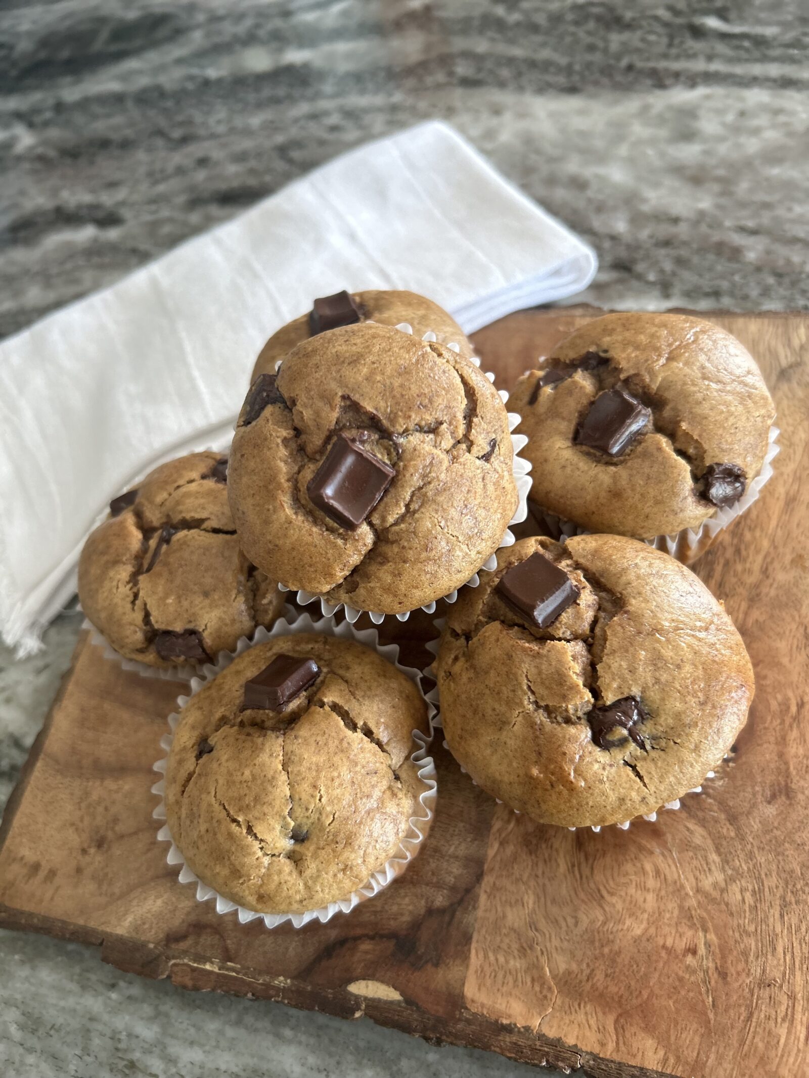 Peanut Butter Sweet Potato Muffins