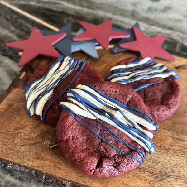 Red Velvet Stuffed Cookie
