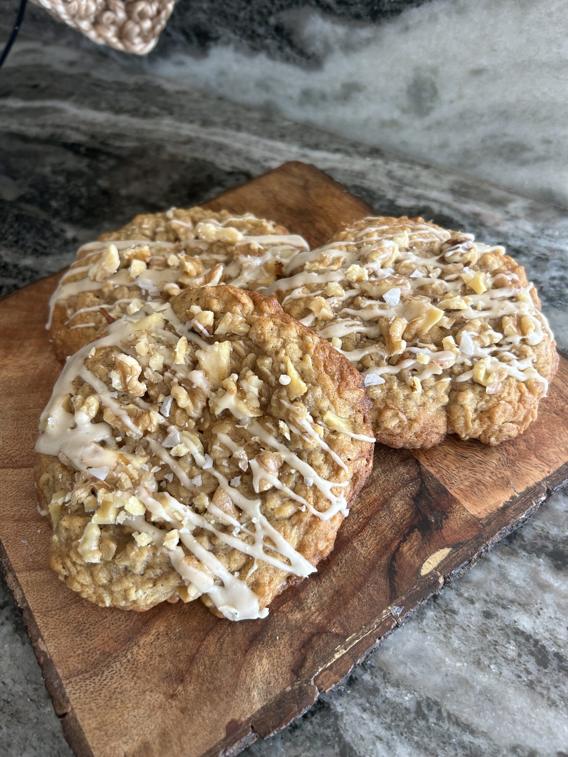 Apple Cider Brown Butter Oatmeal Cookies