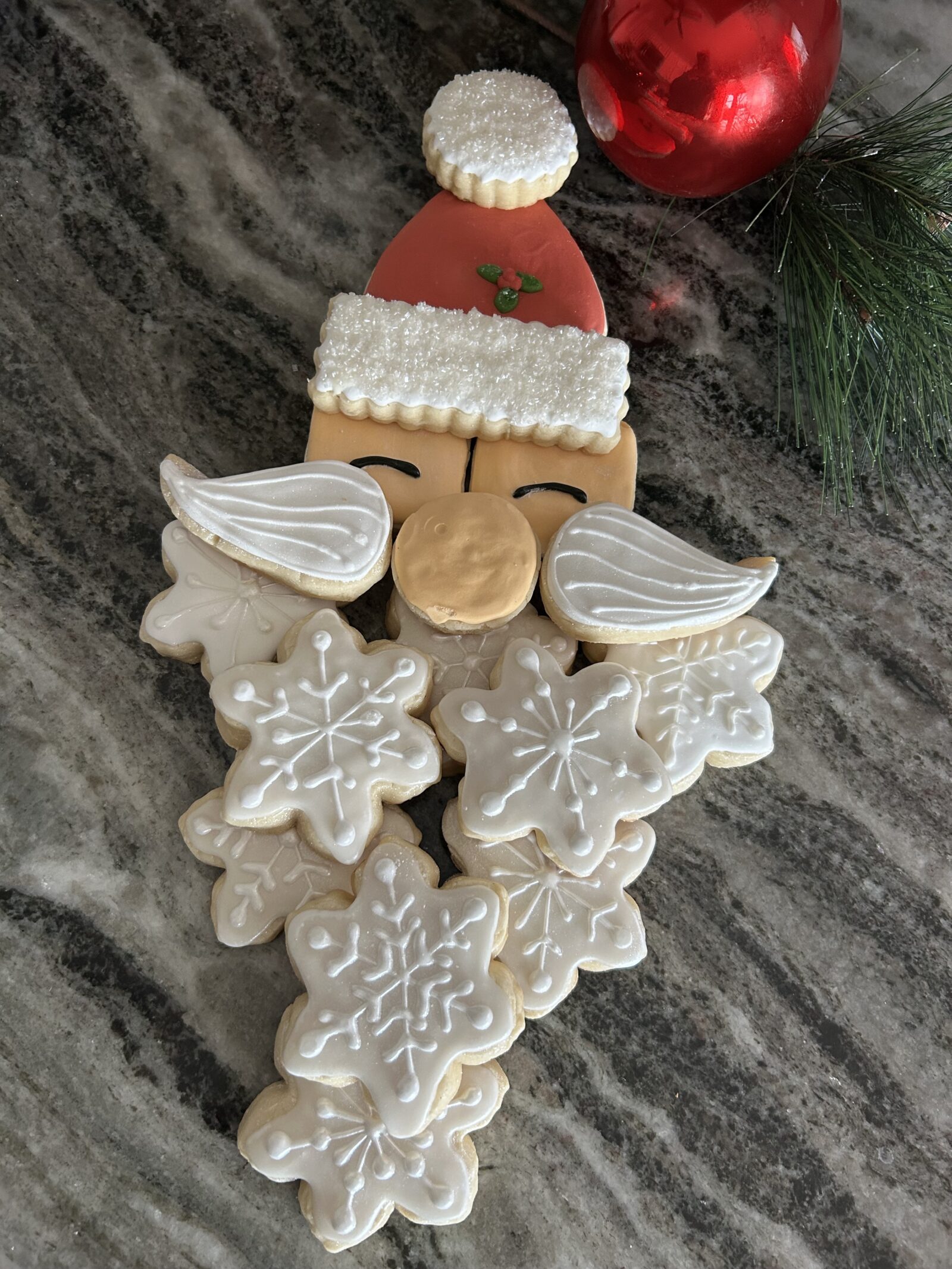 Santa Sugar Cookie Platter