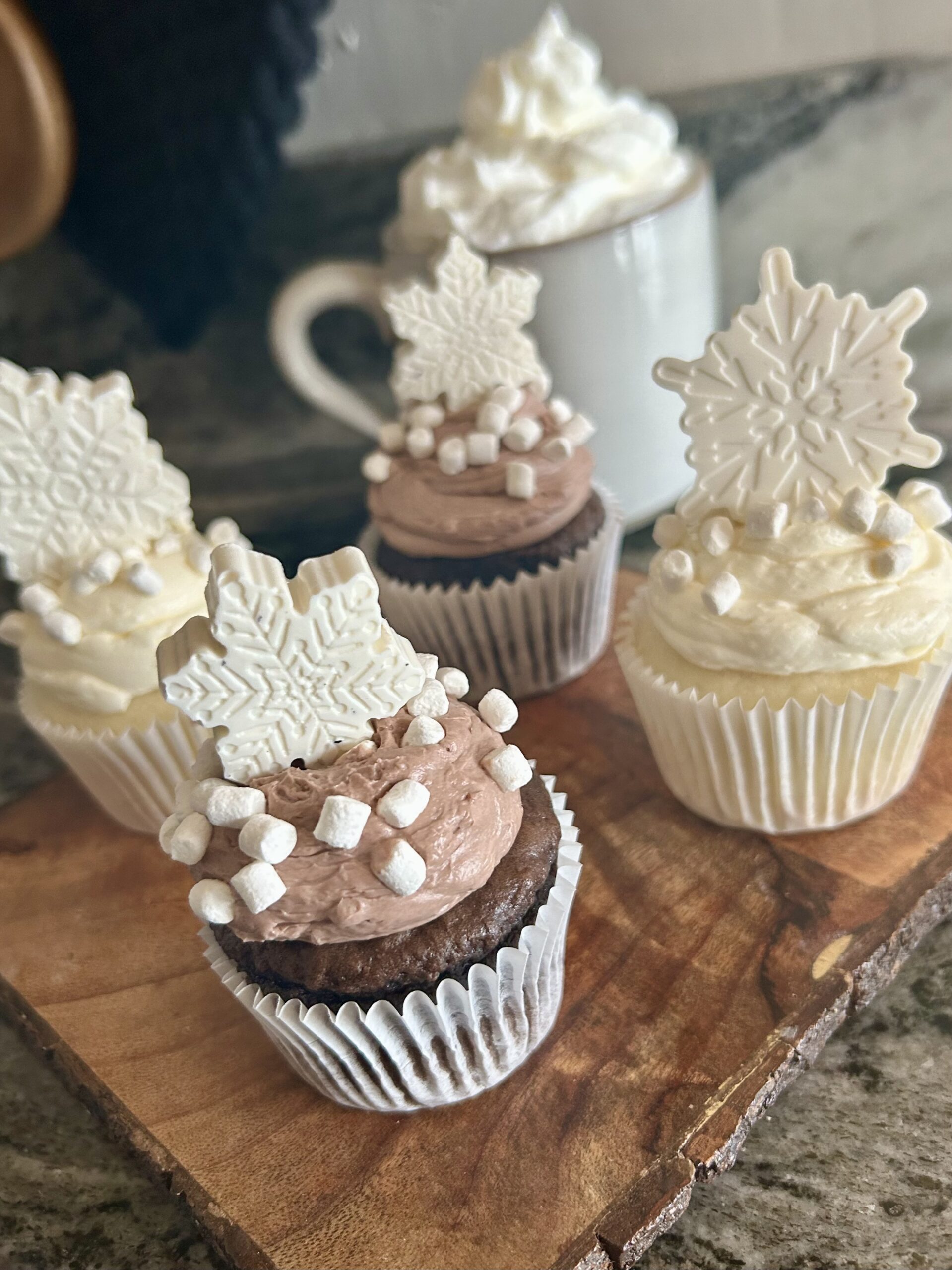 Hot Cocoa Cupcakes
