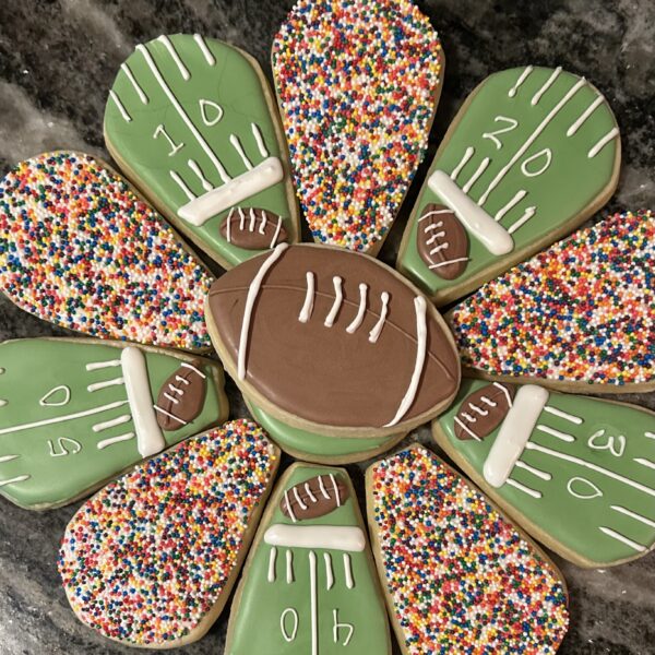 Football Sugar Cookie Platter