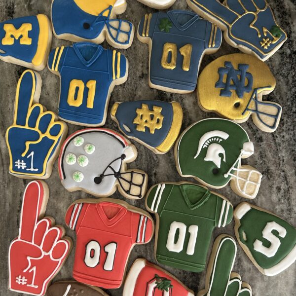 College Football Sugar Cookies